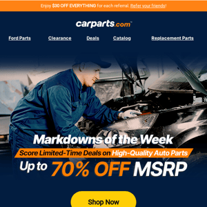 Don't Miss This Week's Markdowns, Auto Parts Warehouse!
