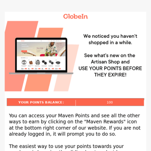 Globe In, you have Reward points expiring soon.