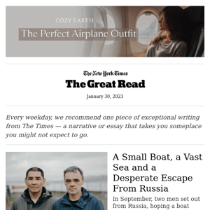 The Great Read: A Small Boat, a Vast Sea and a Desperate Escape From Russia