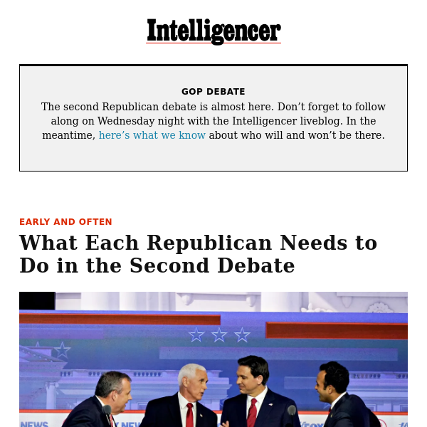 What Each Republican Needs to Do in the Second Debate