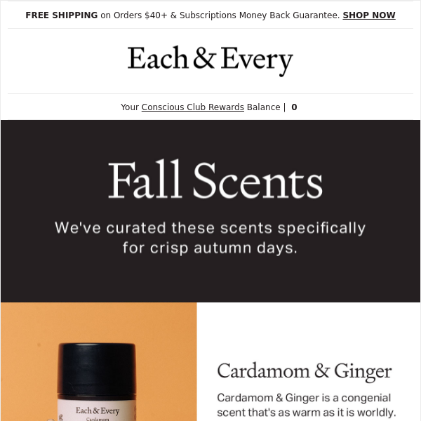 our fall scent collection