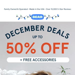 Up to 50% Off Your Mattress with December Deals! ☃️💃