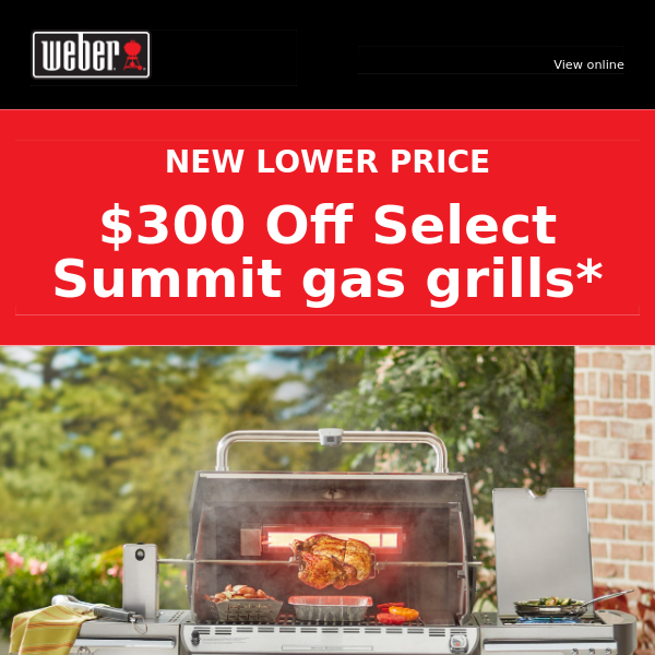 Save $300 on Summit Gas Grills!
