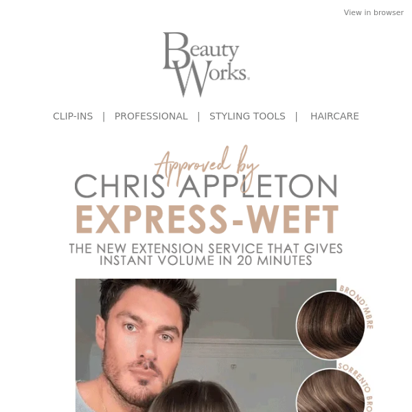 Chris Appleton 🤝 Beauty Works