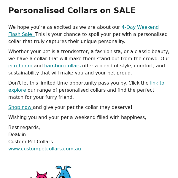 Choose a Personalised Collar That Reflects Your Pet's Style 🐕