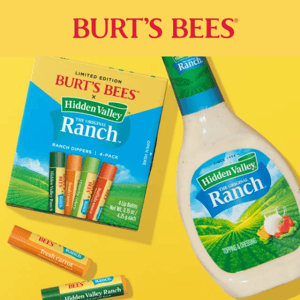The Burt’s Bees x Hidden Valley Ranch balms are coming back!