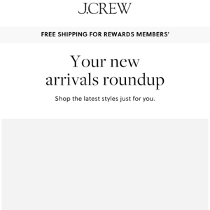Your new arrivals roundup