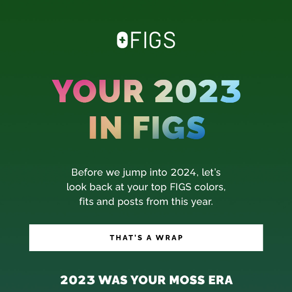 Your Year. Your Faves. Your FIGS.