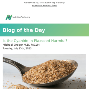 Is the Cyanide in Flaxseed Harmful? 