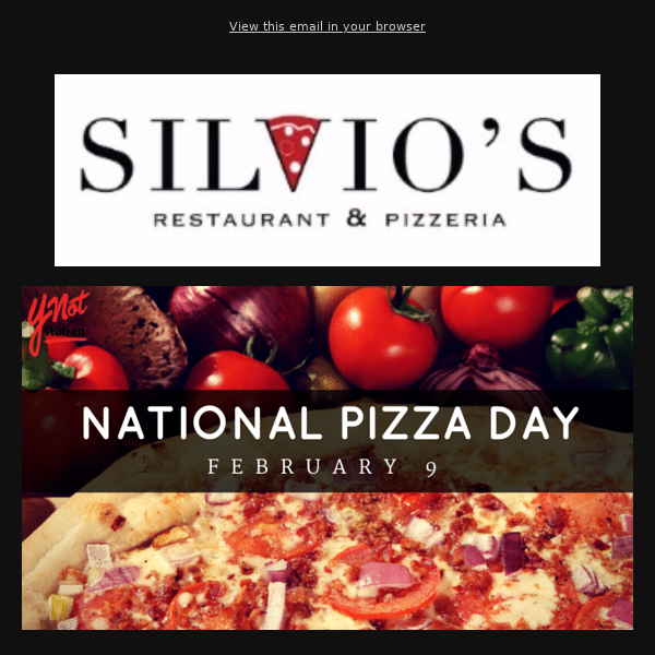 Today is National Pizza Day!
