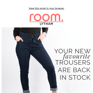 Denim Magic Joggers are back after an astounding sell out!👖