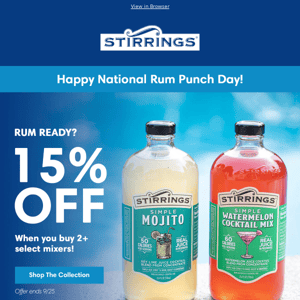 Happy National Rum Punch Day! 🏝️🍹