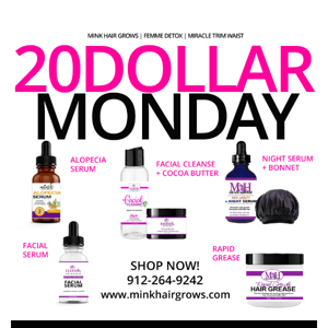 2 for $20 Monday Madness Sale