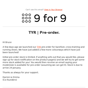 TYR | Pre-order