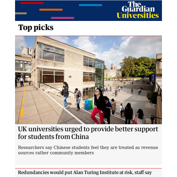 Guardian Universities UK universities urged to provide better support