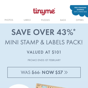 SAVE BIG with Stamp & Labels Mini Pack SALE! 🥳