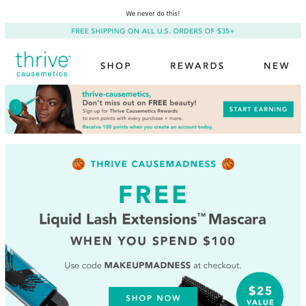 Free Mascara 🤩 - Thrive Causemetics