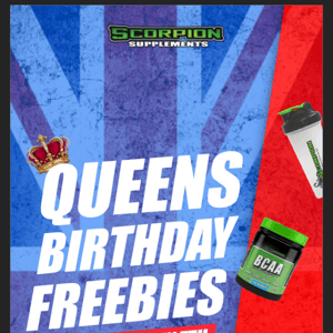 👑 Queens Birthday Freebies 👑 This Weekend Only