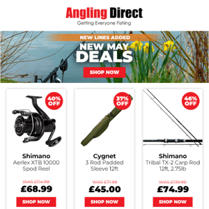 🎣 BIGGER DEALS! New Lines Added! 🎣