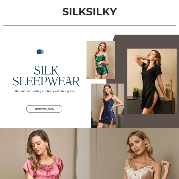 Cozy Silk Pajamas  Mid Year Sale - Silk Silky