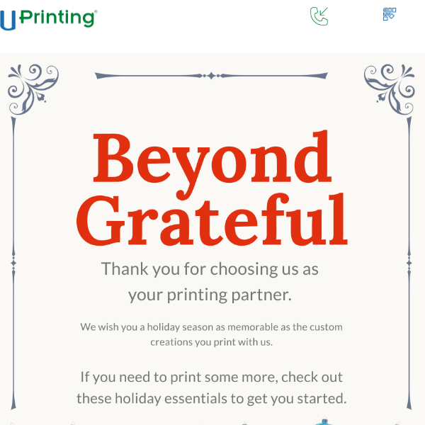 UPrinting, We Are Beyond Grateful for You!