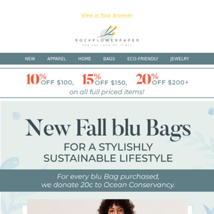 The Wait is Over - Fresh New blu Bag Prints For a Cause!