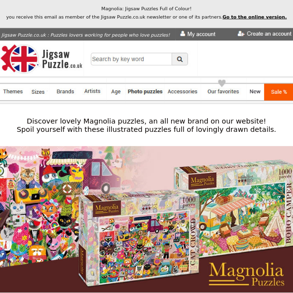 Magnolia: Jigsaw Puzzles Full of Colour!