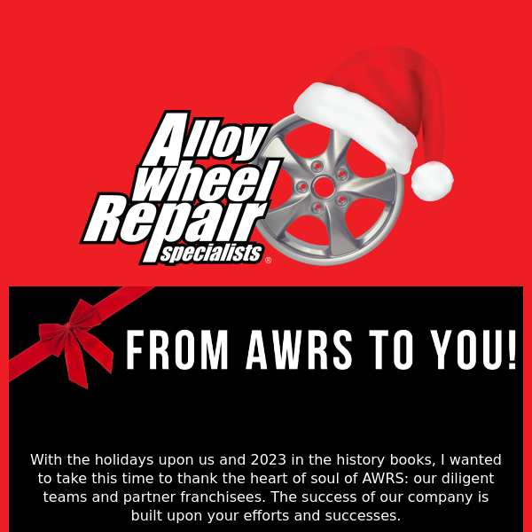 From Alloy Wheel Repair Specialists to YOU 🎁