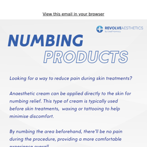 Reduce Pain During Treatments with Our Numbing Products! ✨