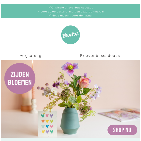 🌸 Een frisse start: geef zijden bloemen cadeau