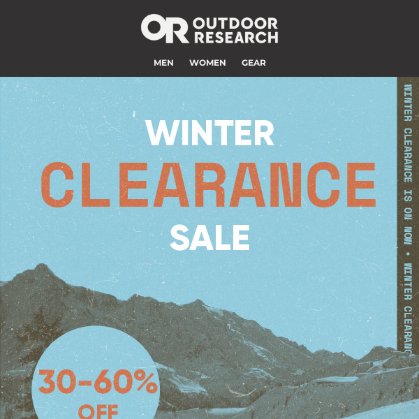 Winter Clearance is going fast!