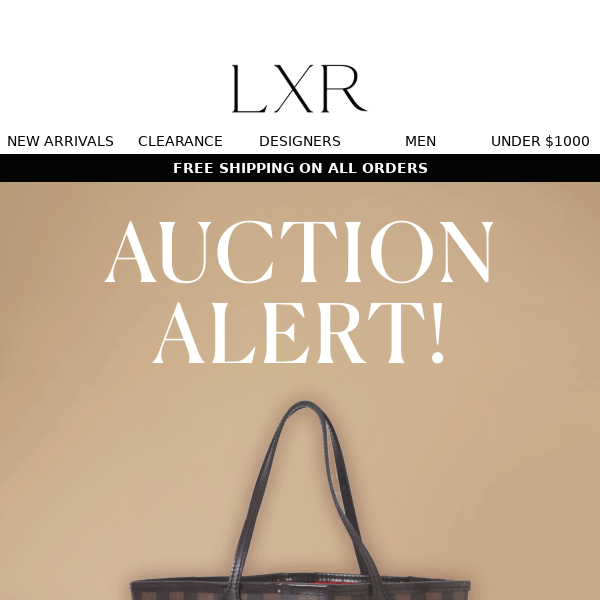 Join our monthly auction