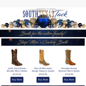 Santa's bringing cowboy boots this year! 🎅