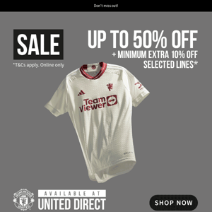 GET UP TO 50% OFF THIRD KITS!*