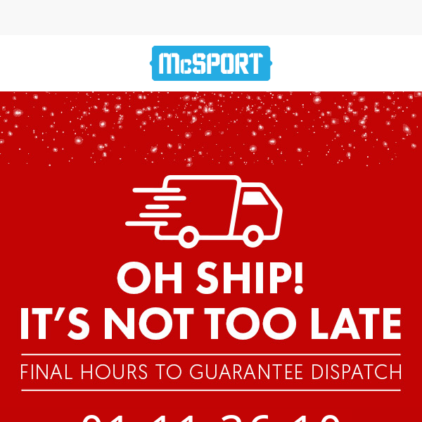 FINAL HOURS For Pre-Christmas Delivery