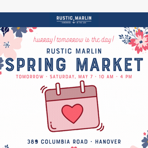 Spring Market Event TOMORROW! 🤩