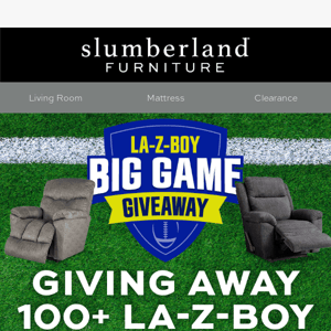 🚨Win TODAY – La-Z-Boy at Slumberland!🚨