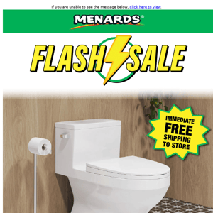 1-Piece Toilet ONLY $99.99!