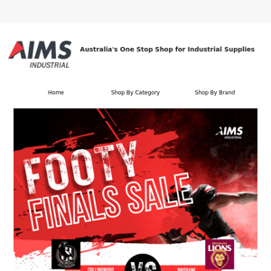 Save 20% on Motors - Footy Finals Sale!