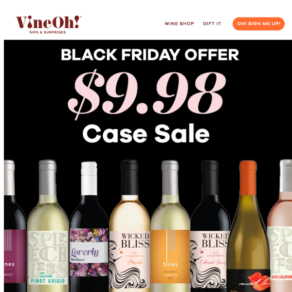 🎉Black Friday Sale = $9.98 Wine