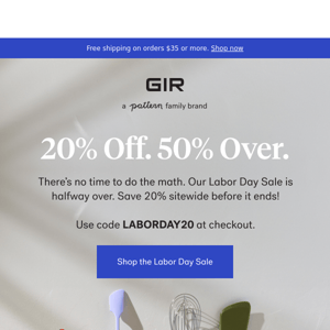 Only a few days left to enjoy 20% off