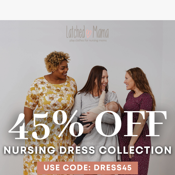 Don't Miss Out: 45% Off Nursing Dresses 😍