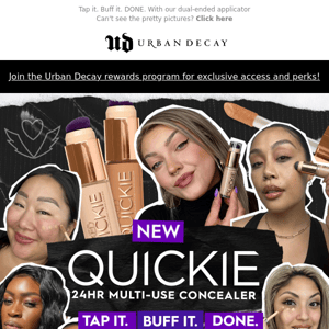 NEW! Quickie 24HR Multi-Use Concealer is a MUST-HAVE