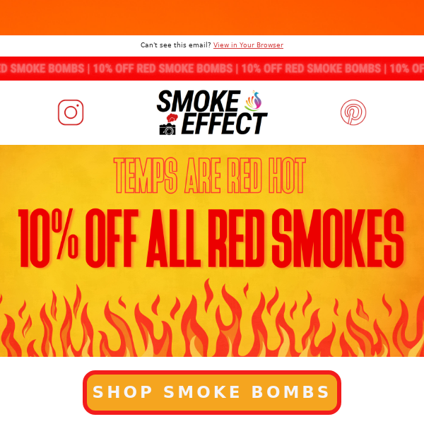 Red Hot Temps, Red Hot Deals! 10% off Red Smokes 🔥