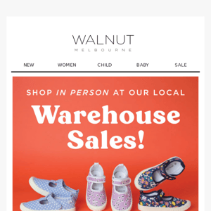 Don't FORGET our Warehouse Sales are on THIS WEEK!