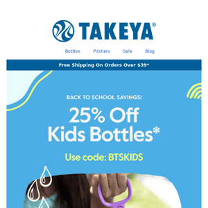 25% Off Kids Bottles