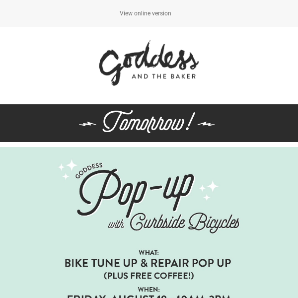 Curbside Bicycles is Popping Up at our Superior/Wells Location