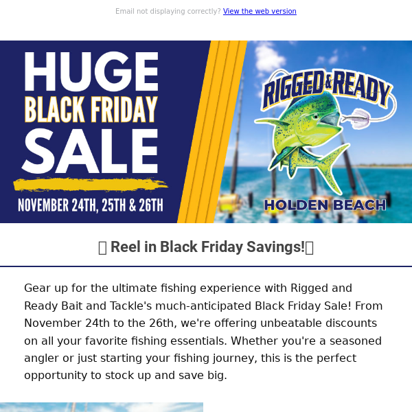 🎣 Reel in the Savings at Rigged and Ready Bait and Tackle's Black