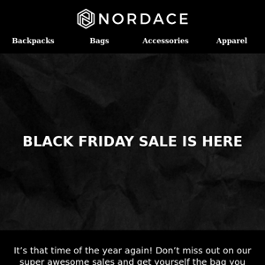 Black Friday sale is here