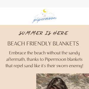 Enjoy Sand-free Relaxation with Pipermoon Blankets! 🏖